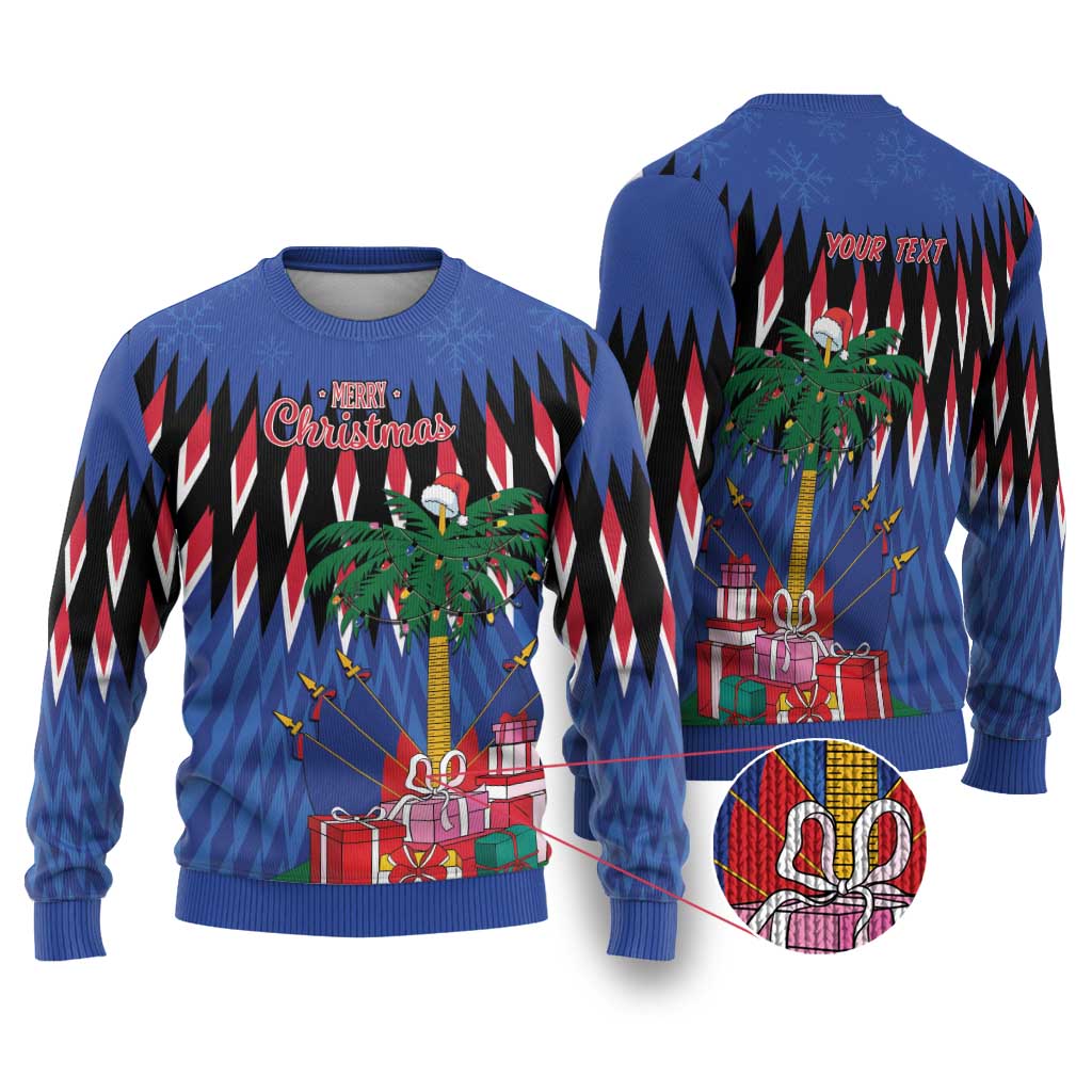 Haiti Afro Christmas Ugly Christmas Sweater Festive Vibes LT7
