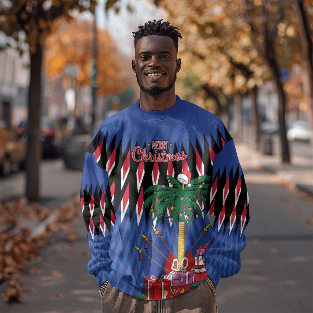 Haiti Afro Christmas Personalized Sweatshirt Festive Vibes LT7