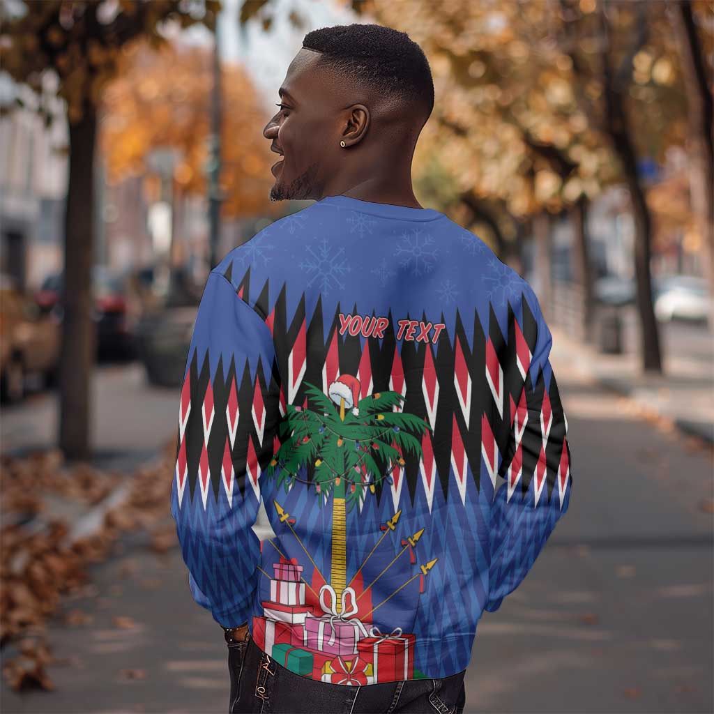 Haiti Afro Christmas Personalized Sweatshirt Festive Vibes LT7