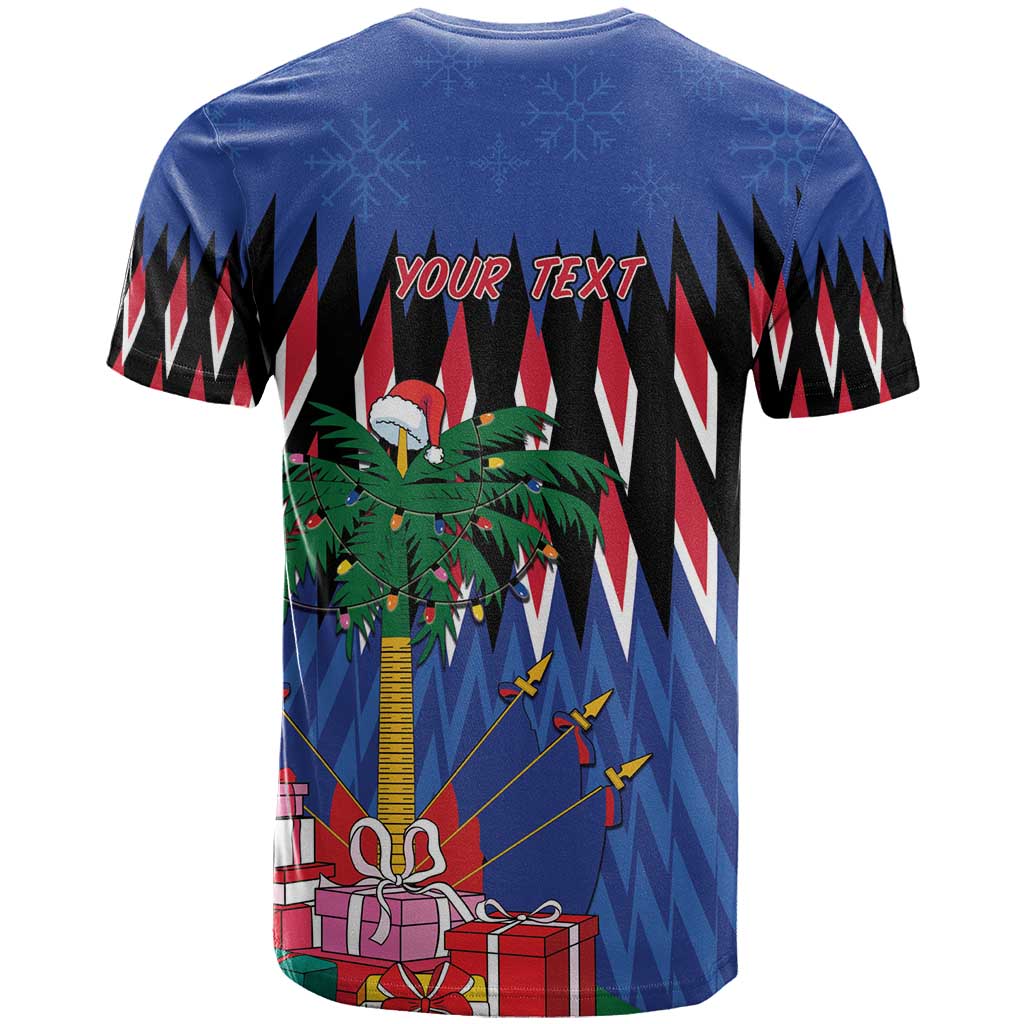 Haiti Afro Christmas Personalized T shirt Festive Vibes LT7
