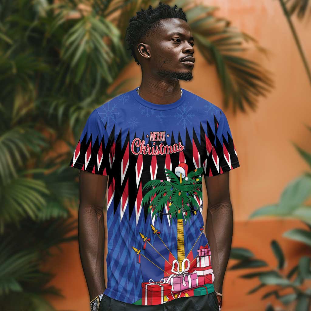 Haiti Afro Christmas Personalized T shirt Festive Vibes LT7