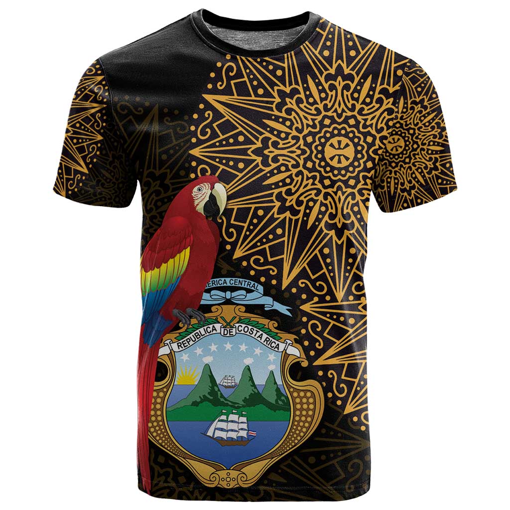 Pura Vida Costa Rica Personalized T shirt Oxcart Ornate Inspired Gold Pattern LT7
