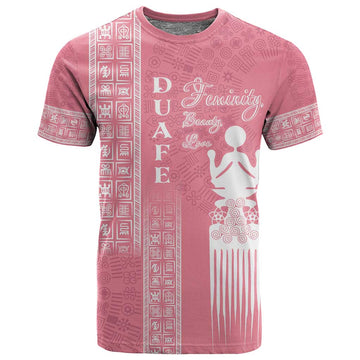 Personalized Adinkra Afro-Akan Culture T shirt Duafe - Women's Day LT7