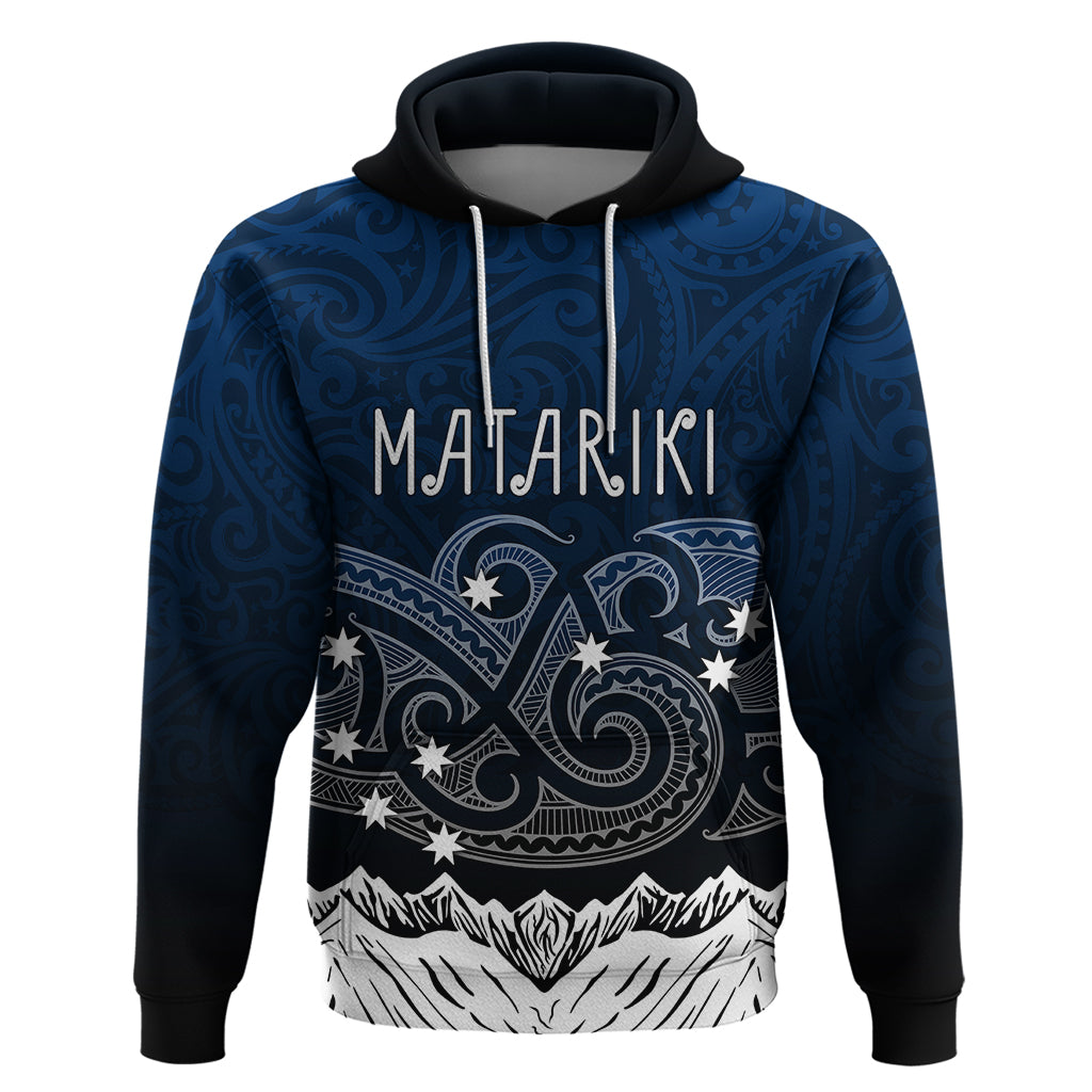 Personalised New Zealand Hoodie Matariki Maori Patterns - Gradient LT7