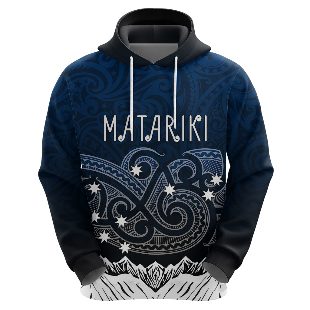 Personalised New Zealand Hoodie Matariki Maori Patterns - Gradient LT7