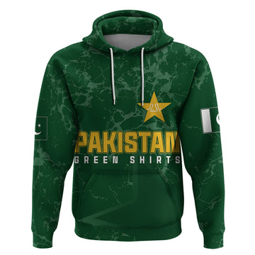 Personalised Pakistan Women Cricket Hoodie Marble Patterns LT7