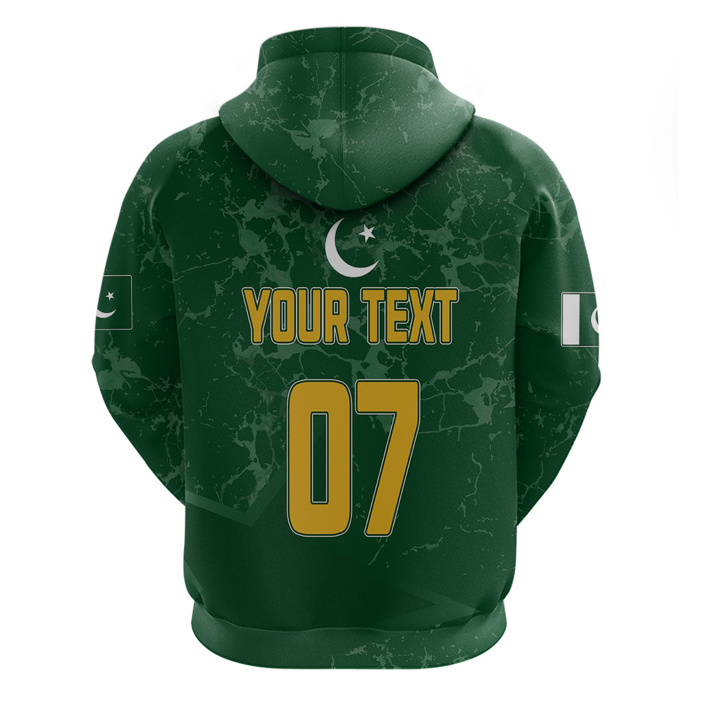 Personalised Pakistan Women Cricket Hoodie Marble Patterns LT7