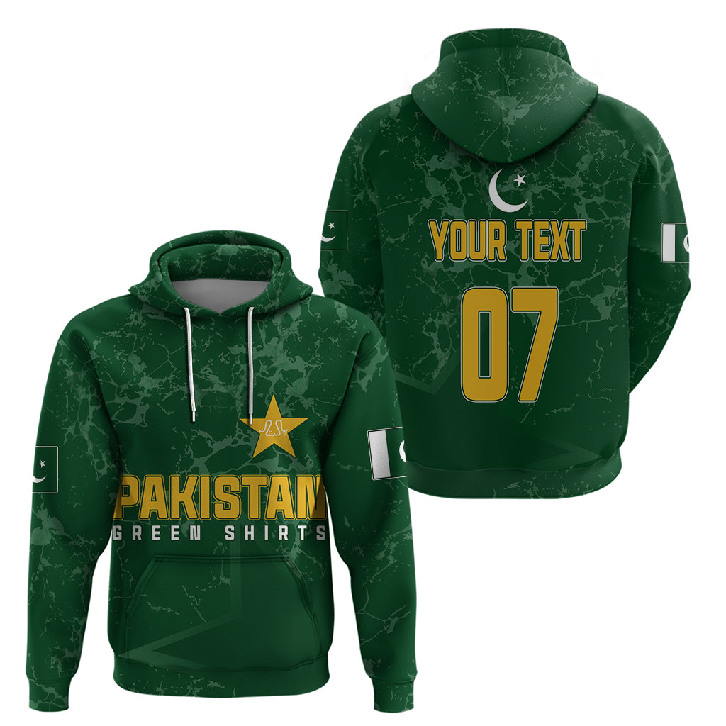 Personalised Pakistan Women Cricket Hoodie Marble Patterns LT7