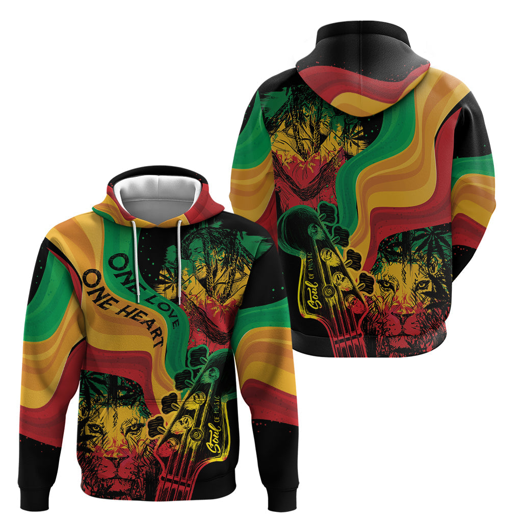 Reggae Day Hoodie One Love One Heart LT7