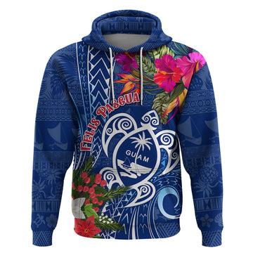 Guam Christmas Hoodie Turtle Mix Tapa Felis Pasgua LT7