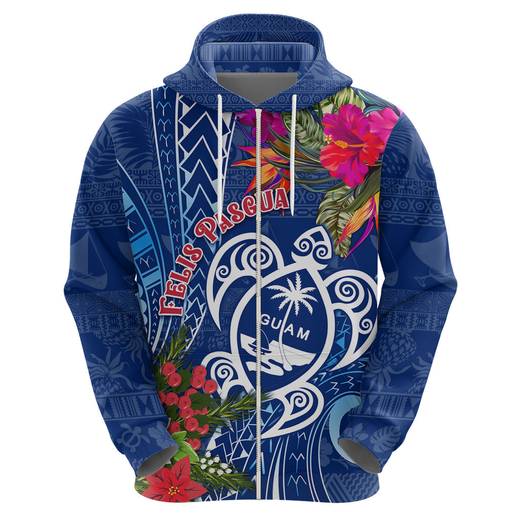 Guam Christmas Hoodie Turtle Mix Tapa Felis Pasgua LT7