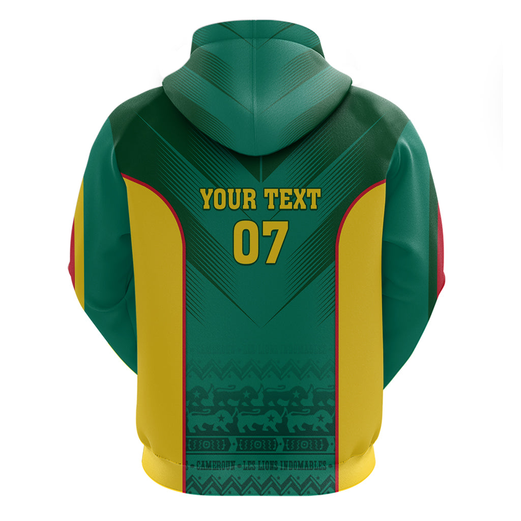 Custom Cameroon Football Hoodie Nations Cup 2024 Les Lions Indomptables LT7