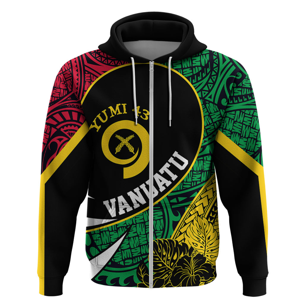 Personalised Vanuatu Hoodie Independence Day Yumi 43 LT7