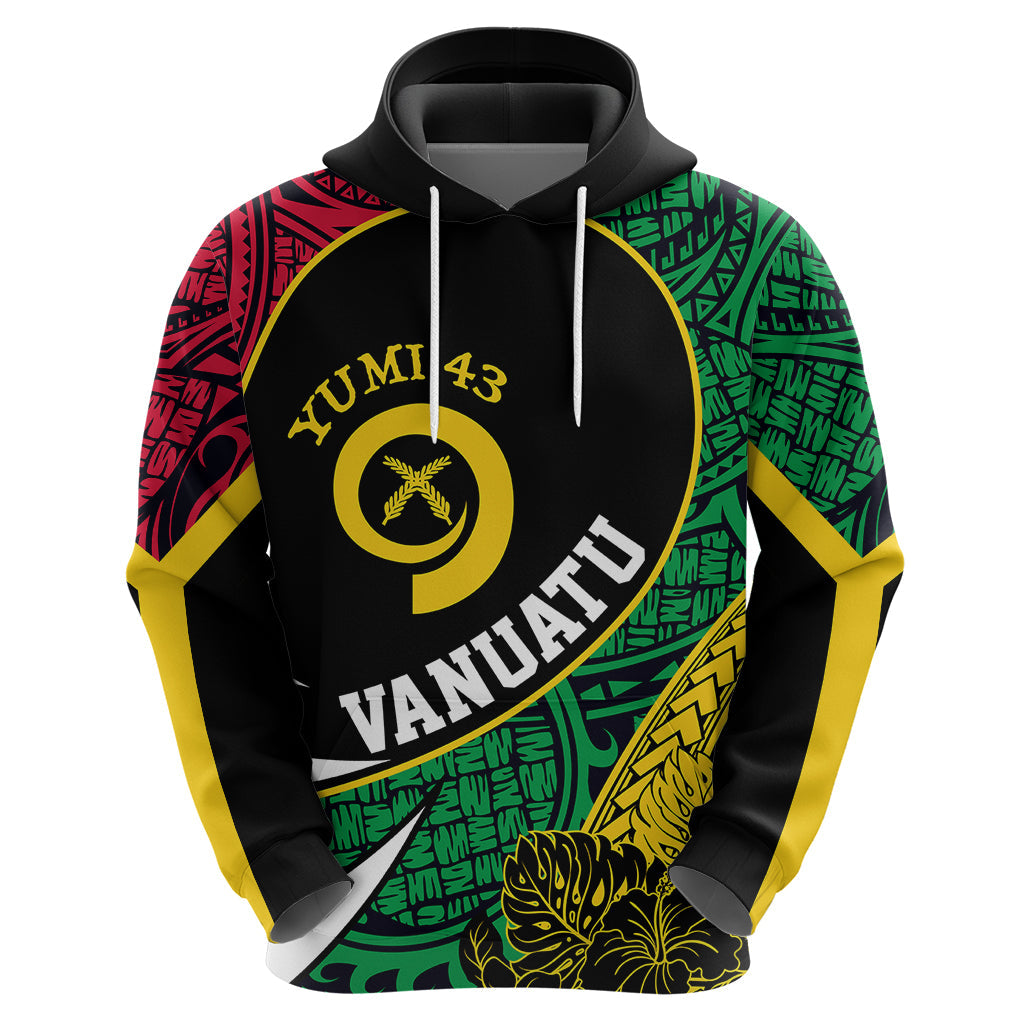 Personalised Vanuatu Hoodie Independence Day Yumi 43 LT7