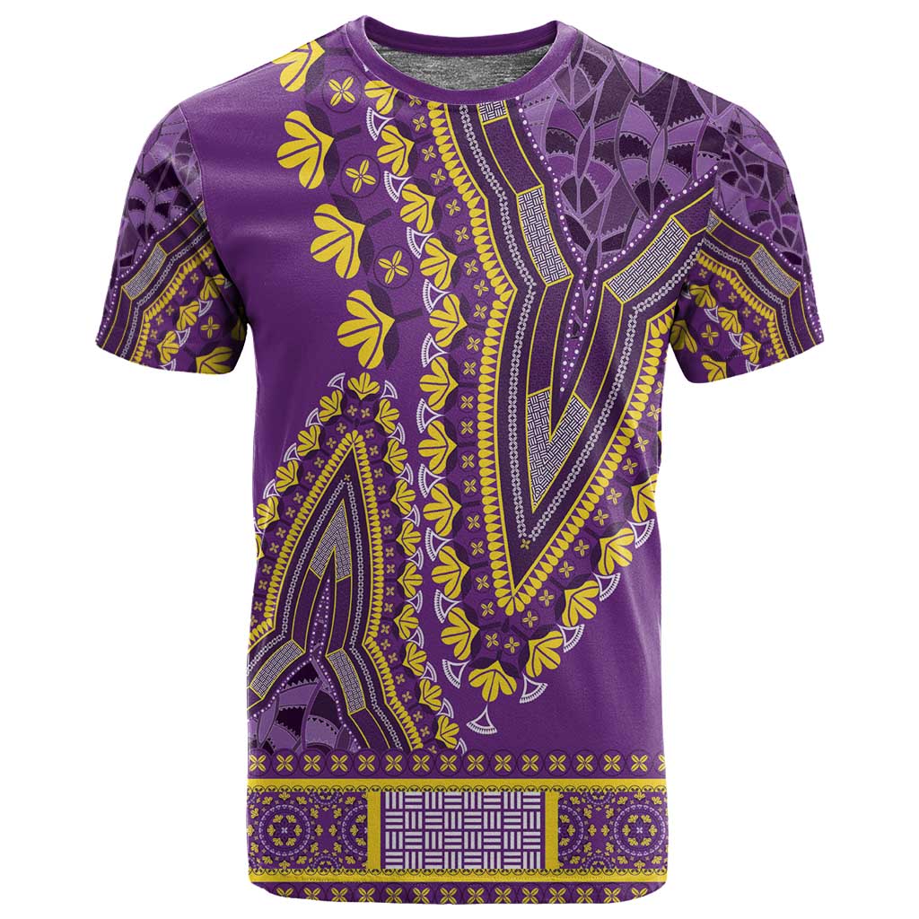 Dashiki T shirt Luxury Afro - Violet LT7