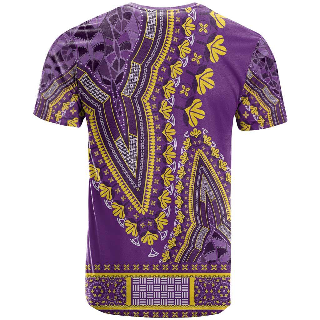 Dashiki T shirt Luxury Afro - Violet LT7