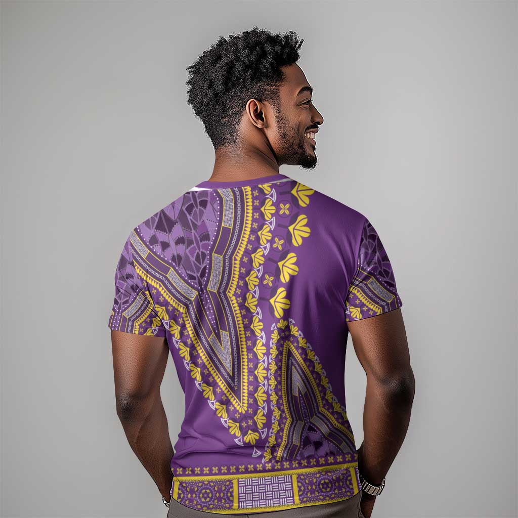 Dashiki T shirt Luxury Afro - Violet LT7