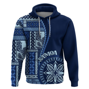 Samoa Siapo Motif Hoodie Classic Style - Bue Ver LT7