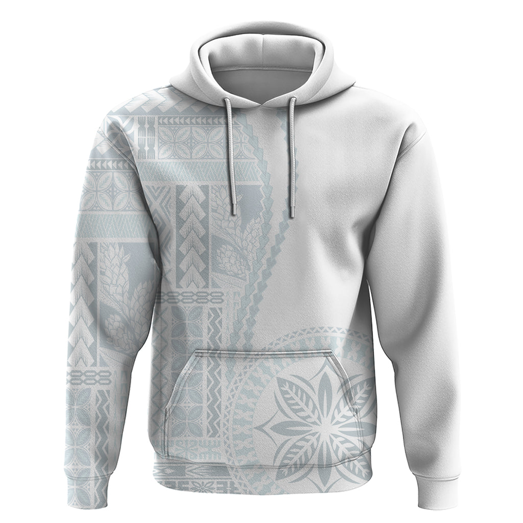Samoa White Sunday Hoodie Classic Siapo Style LT7