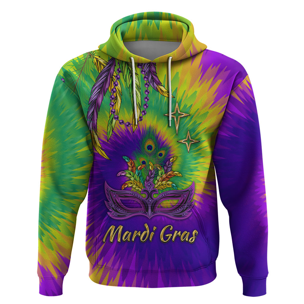 Mardi Gras Hoodie Tie-dye Style - King LT7
