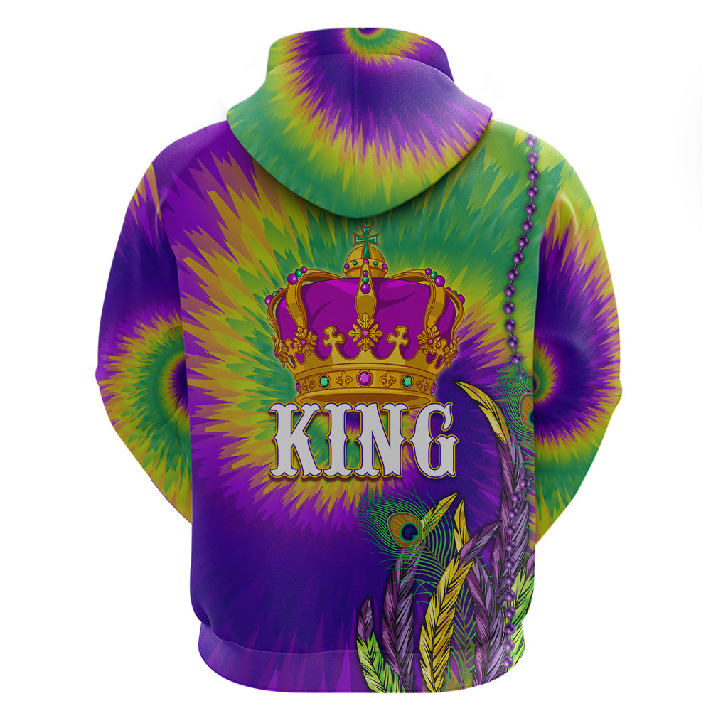 Mardi Gras Hoodie Tie-dye Style - King LT7