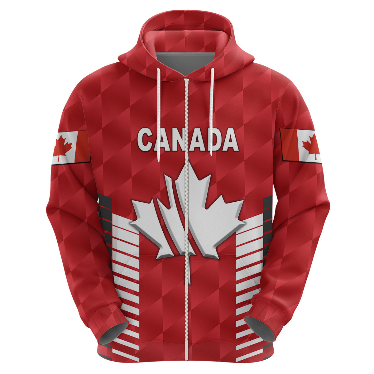 Custom Canada CrickeHoodie Maple Leaf Unique Style Red LT8