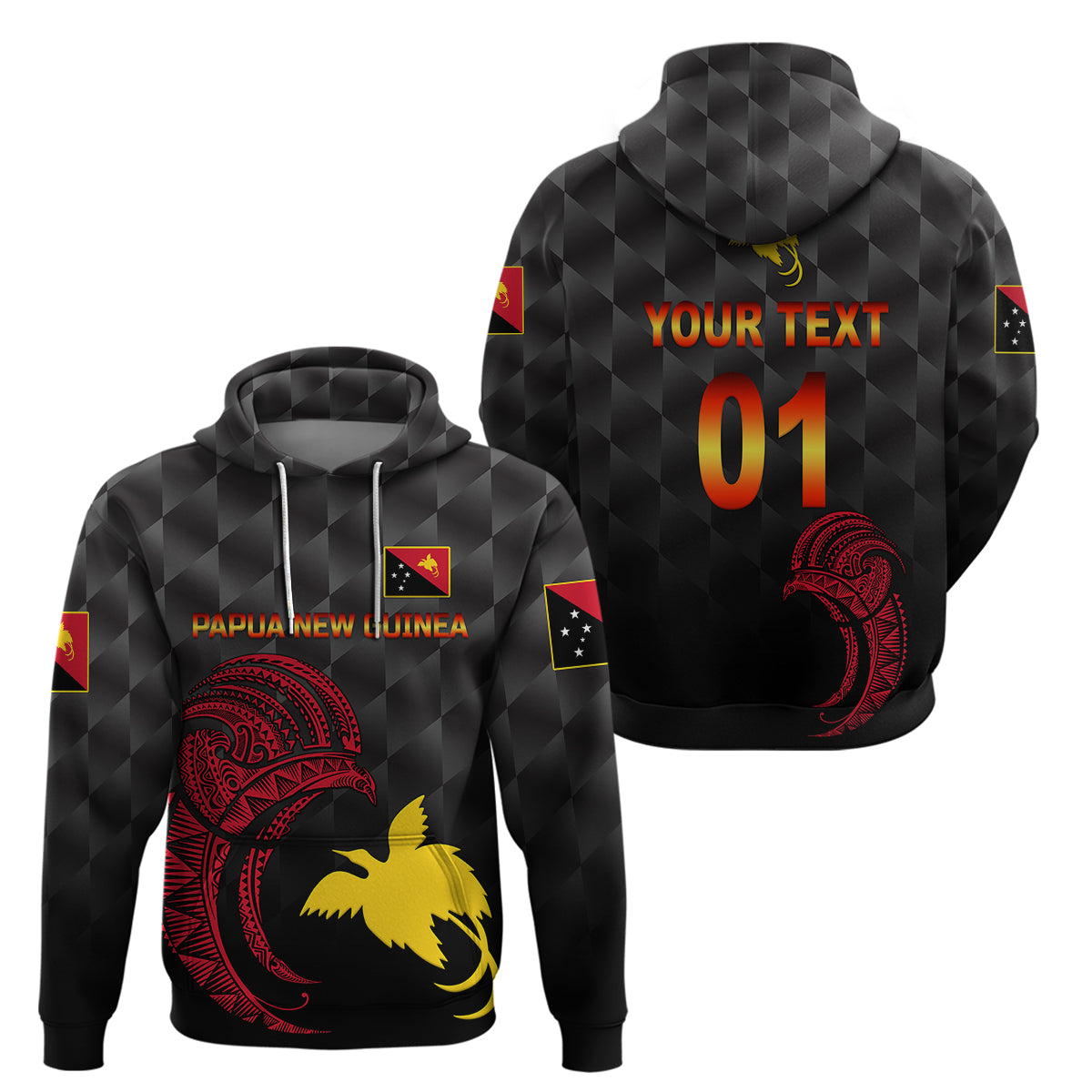 Custom Papua New Guinea Barramundis CrickeHoodie Birds Of Paradise Paradisaea Raggiana Original Black LT8
