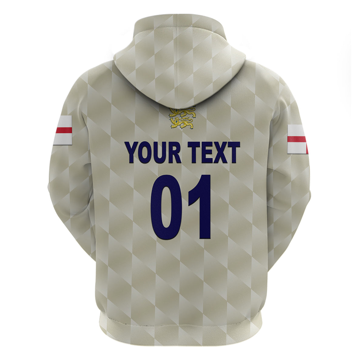 Custom England CrickeHoodie Unique Beige LT8