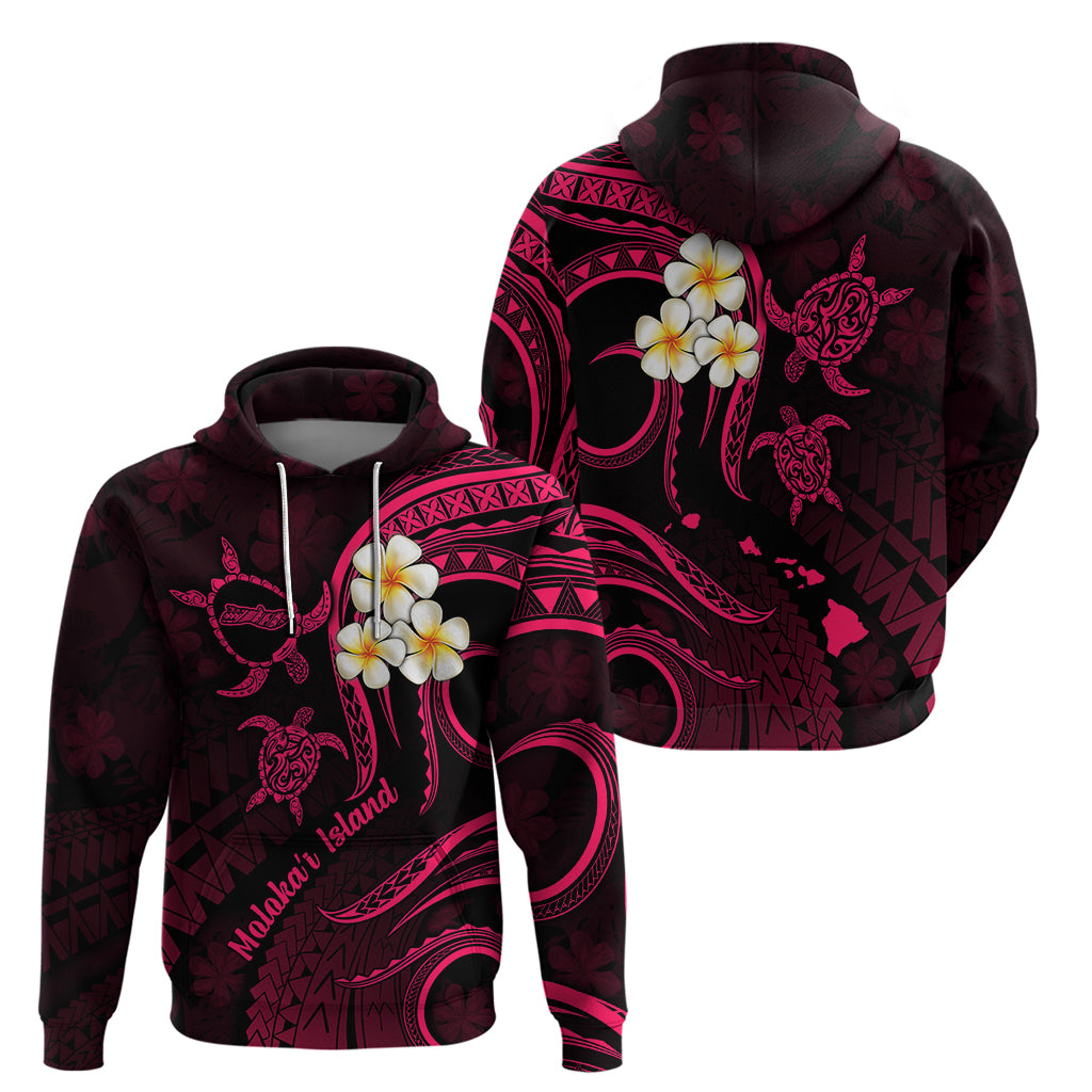 Hawaii Hoodie Molokai Islands Polynesian Sunset Plumeria Pink Vibe LT9