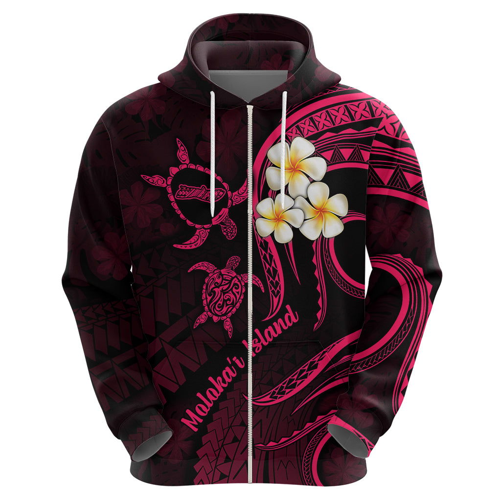 Hawaii Hoodie Molokai Islands Polynesian Sunset Plumeria Pink Vibe LT9