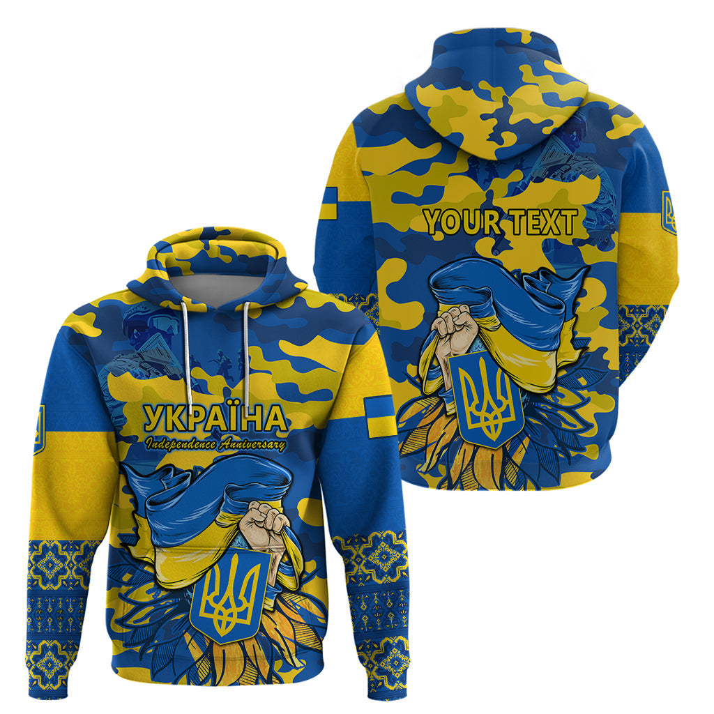 Personalised Ukraine Hoodie Glory To Ukraine 32nd Independence Anniversary LT9