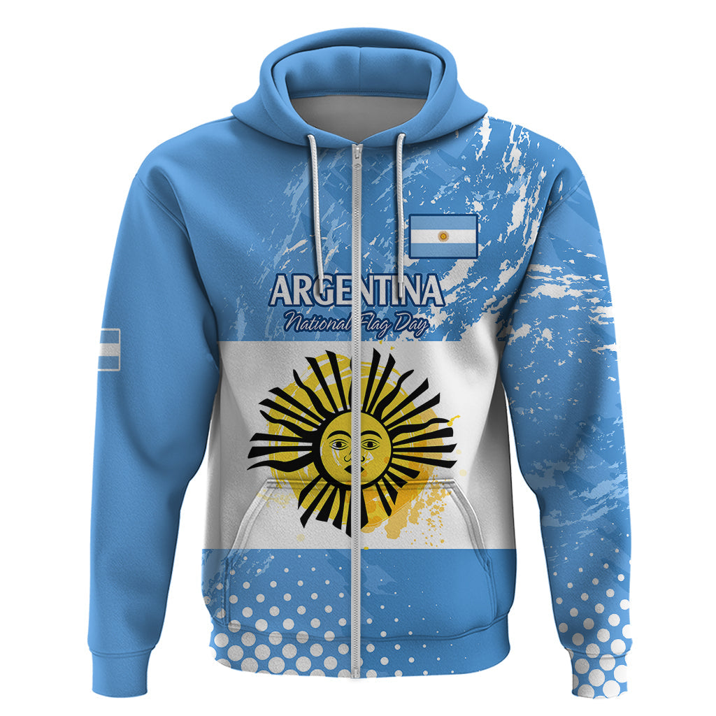Custom Argentina National Flag Day Hoodie Da de la Bandera Nacional LT9