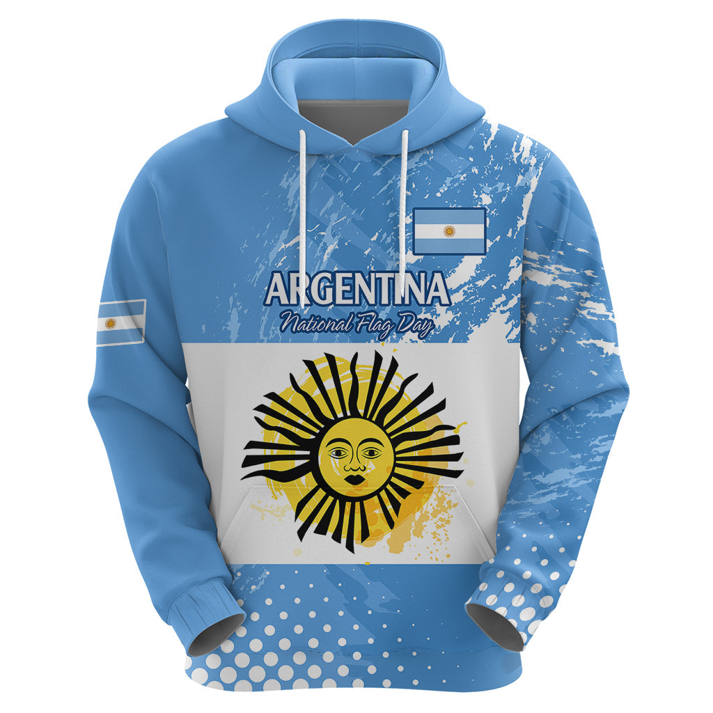 Custom Argentina National Flag Day Hoodie Da de la Bandera Nacional LT9