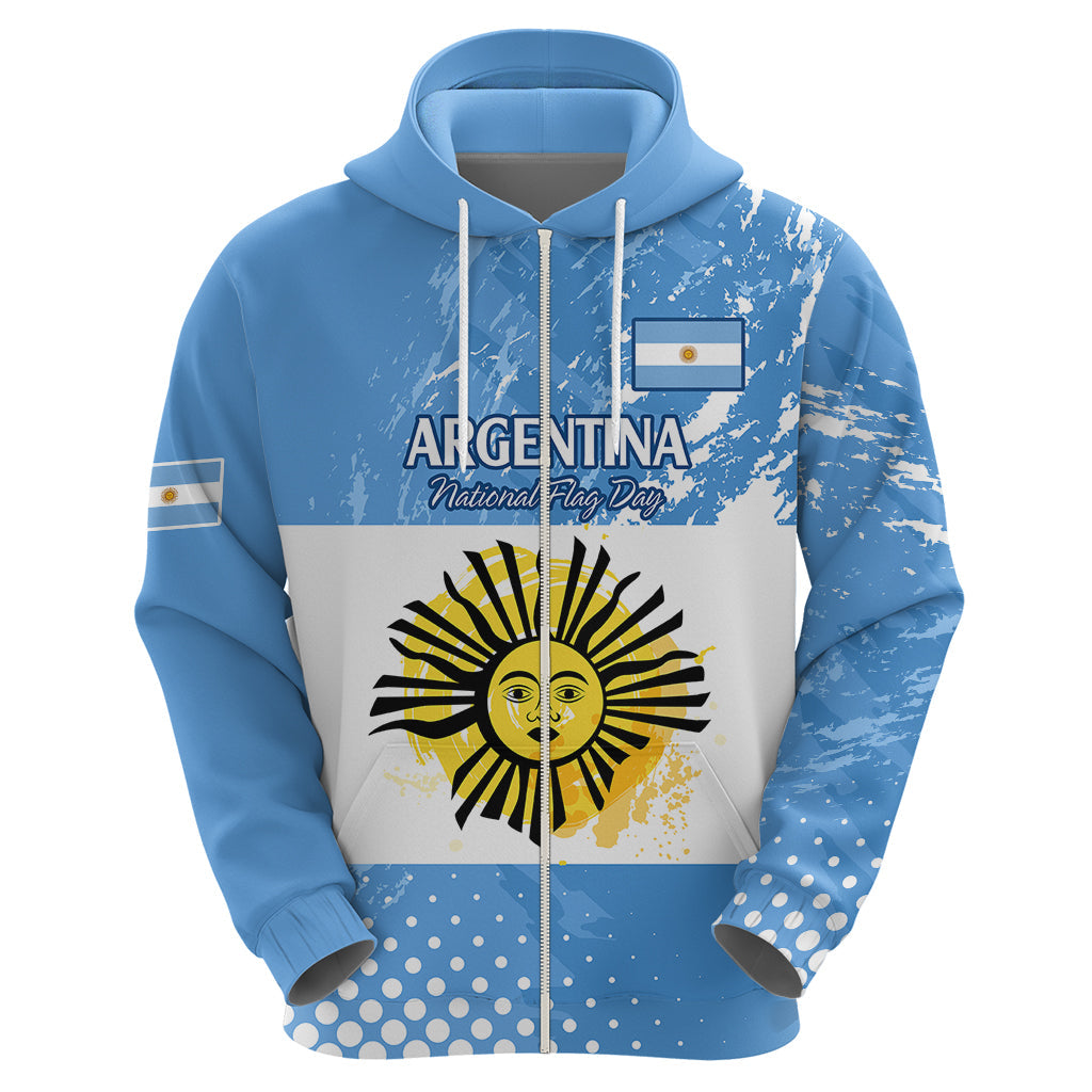 Custom Argentina National Flag Day Hoodie Da de la Bandera Nacional LT9