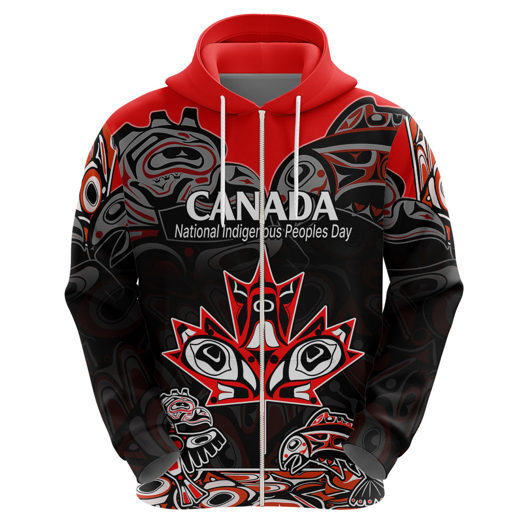 Custom Canada National Aboriginal Day Hoodie Indigenous Art Stylization LT9