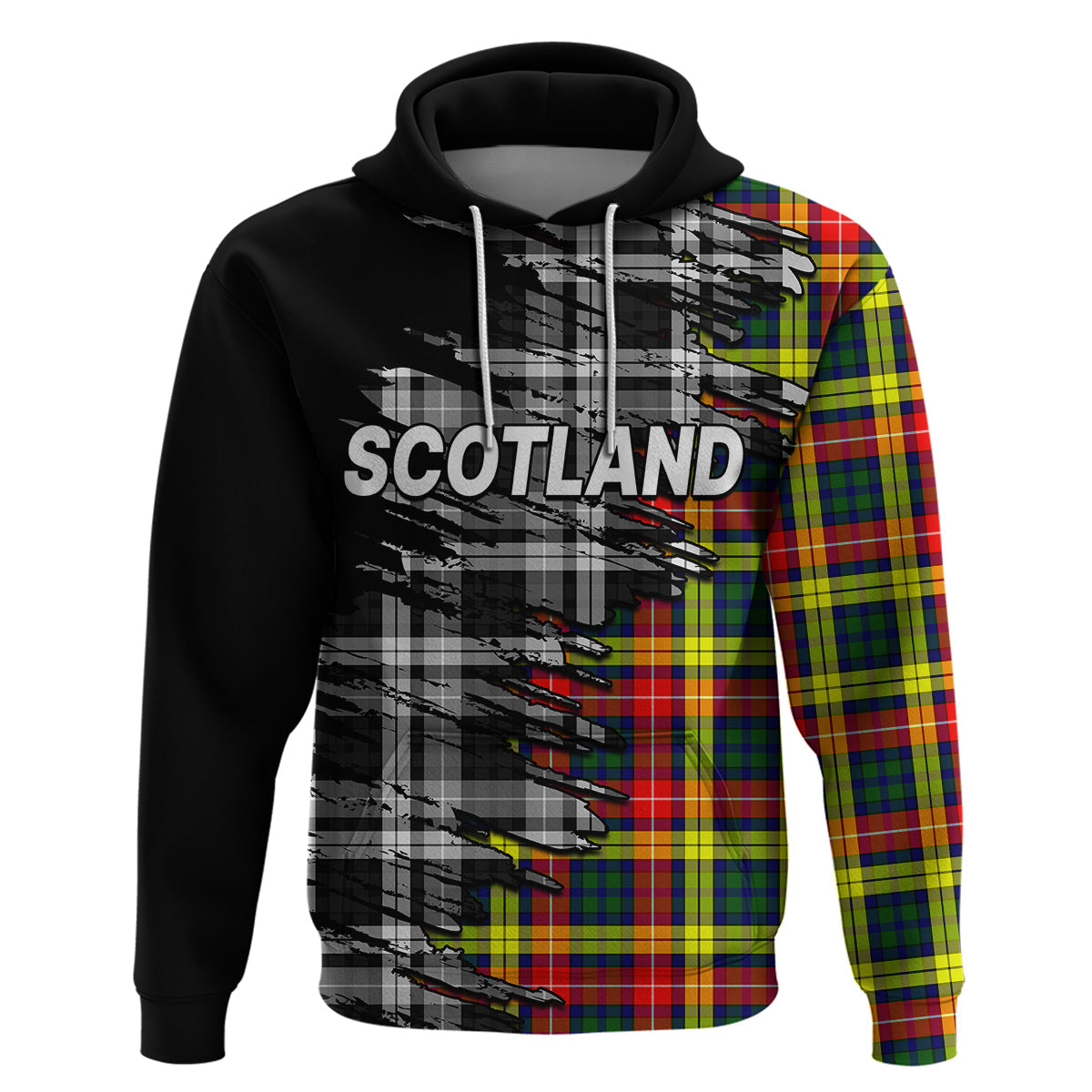 Scottish Tartan Hoodie Scotland Modern Crest Tartan LT9