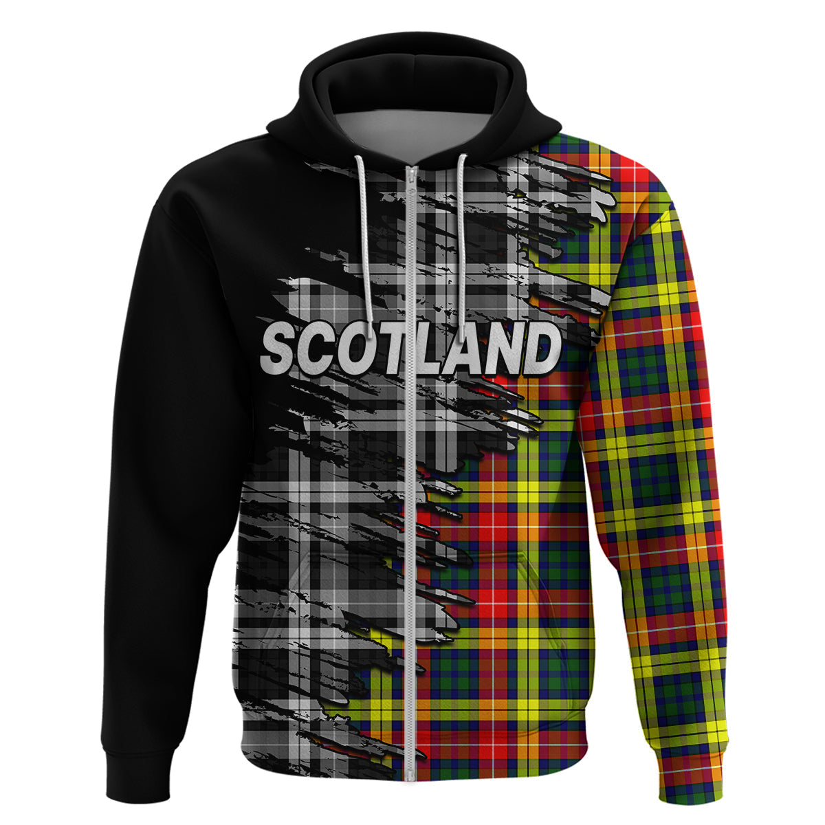 Scottish Tartan Hoodie Scotland Modern Crest Tartan LT9