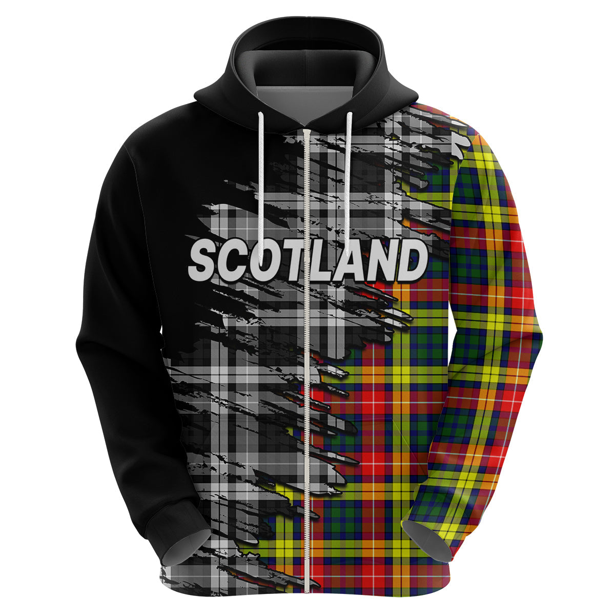 Scottish Tartan Hoodie Scotland Modern Crest Tartan LT9