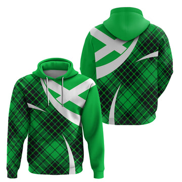 Scotland Hoodie Alba Flag Scottish Colourful Tartan Green Version LT9