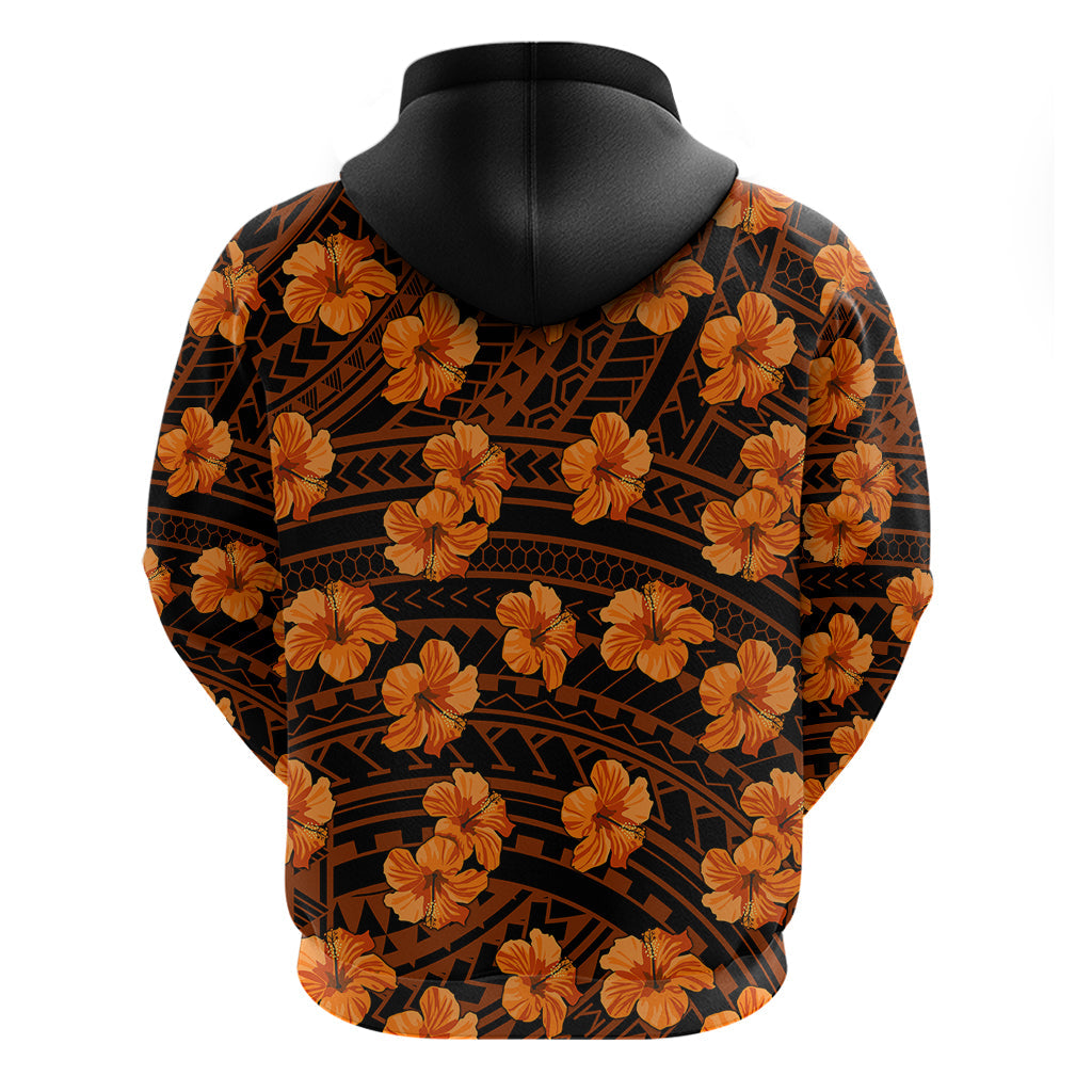 Polynesian Pride Hawaii Style With Hibiscus Hoodie Gold LT9