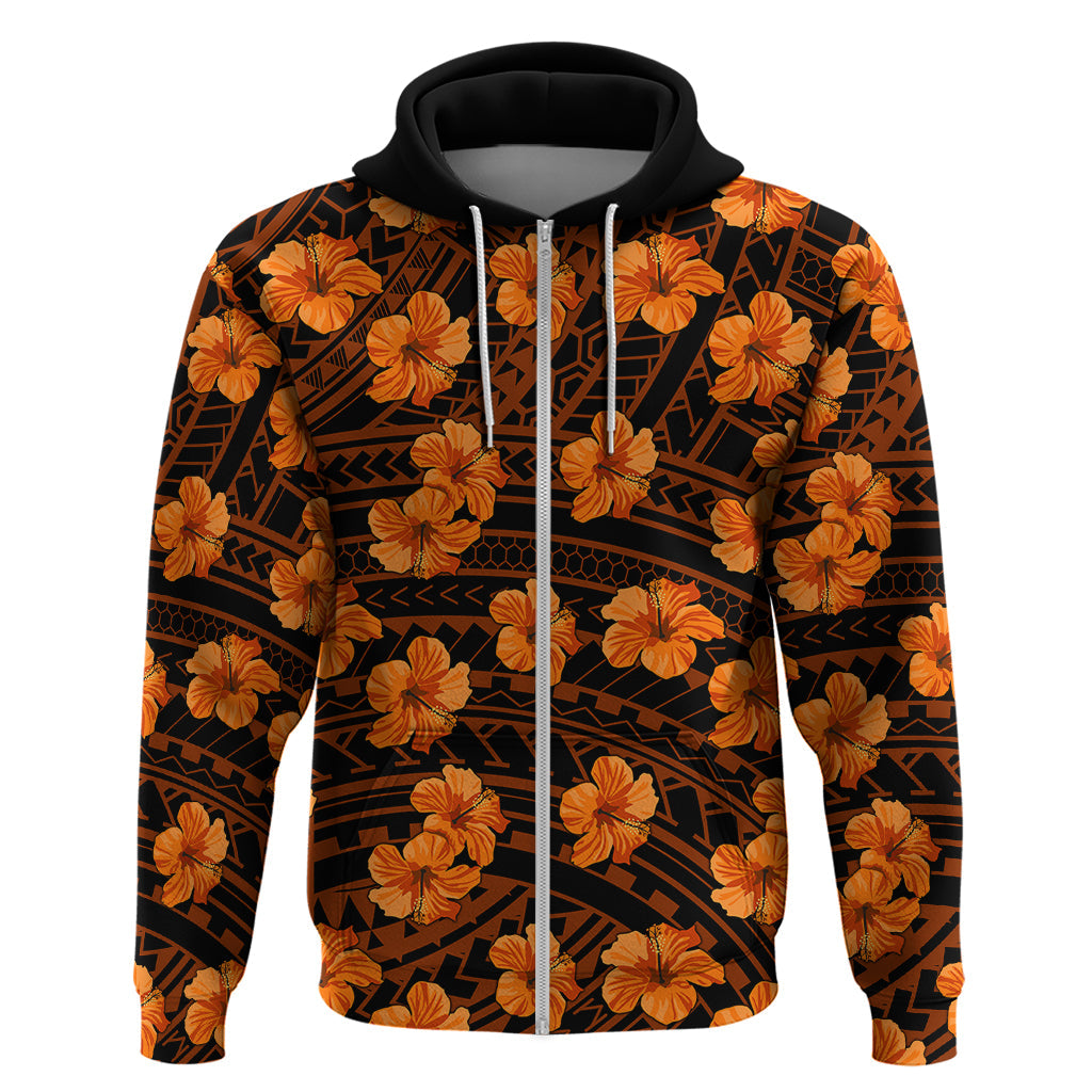 Polynesian Pride Hawaii Style With Hibiscus Hoodie Gold LT9
