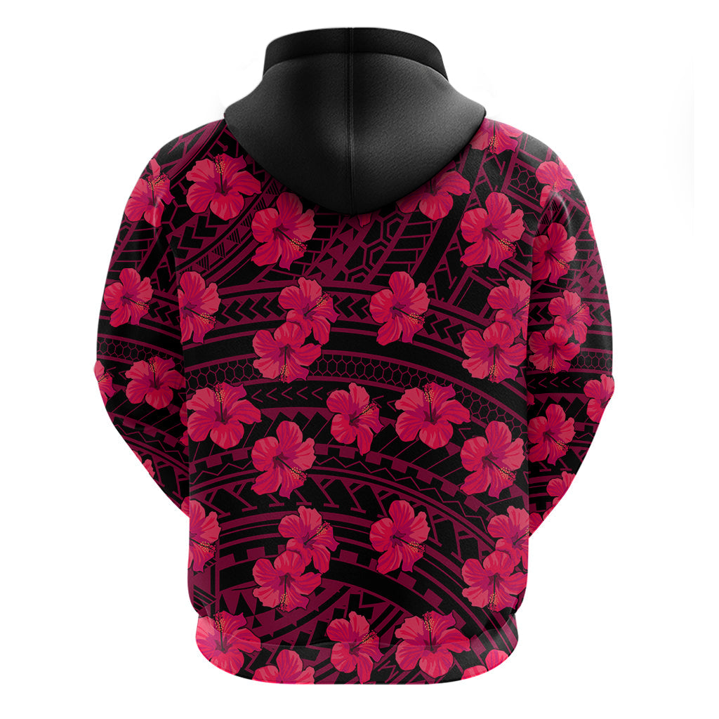 Polynesian Pride Hawaii Style With Hibiscus Hoodie Pink LT9