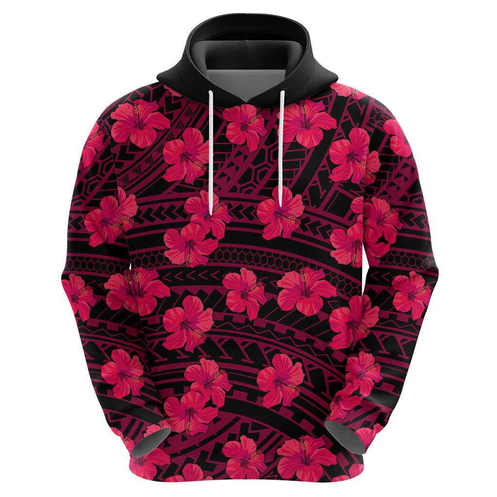 Polynesian Pride Hawaii Style With Hibiscus Hoodie Pink LT9
