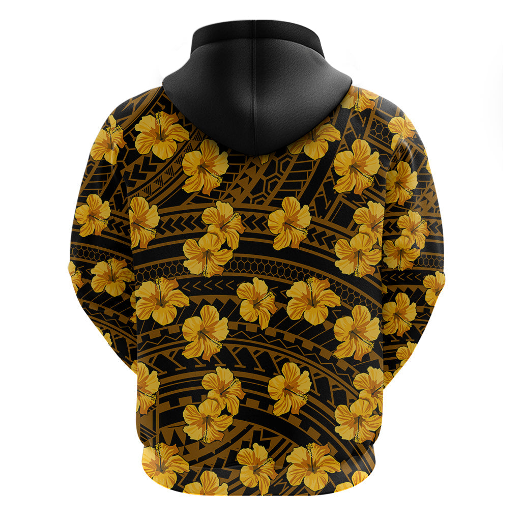 Polynesian Pride Hawaii Style With Hibiscus Hoodie Yellow LT9