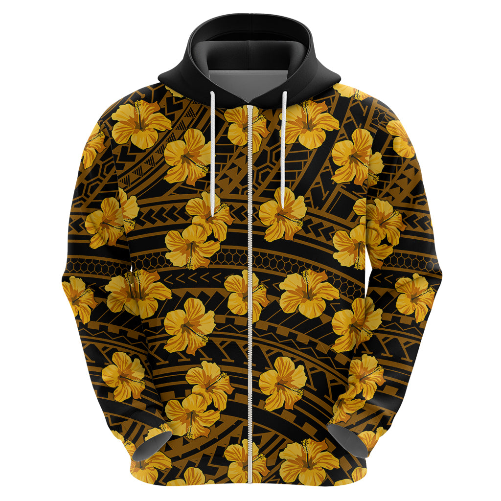 Polynesian Pride Hawaii Style With Hibiscus Hoodie Yellow LT9