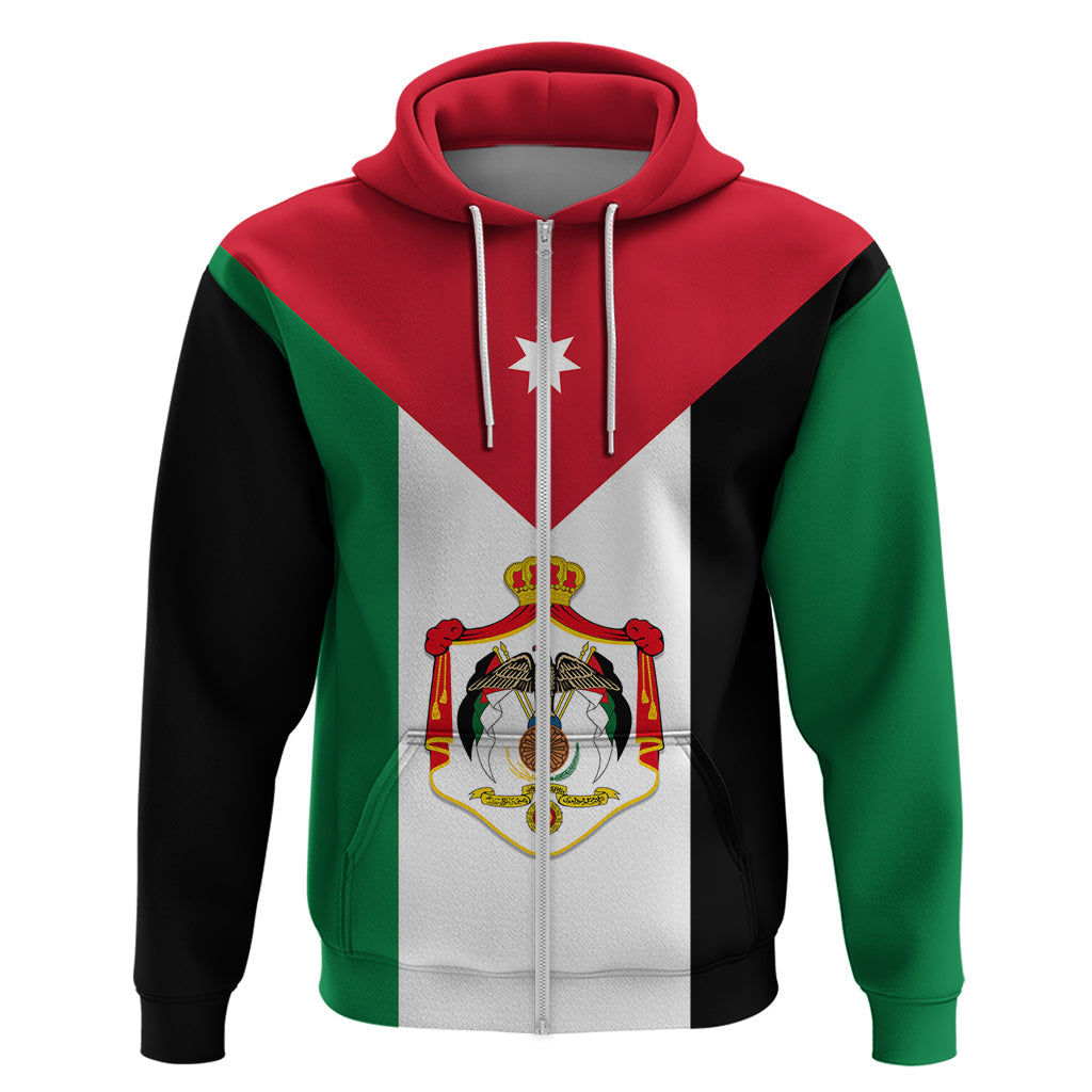Hashemite Kingdom of Jordan Hoodie Jordan Flag Style LT9