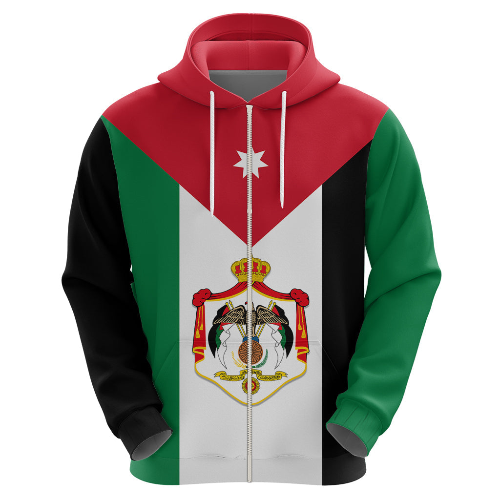 Hashemite Kingdom of Jordan Hoodie Jordan Flag Style LT9