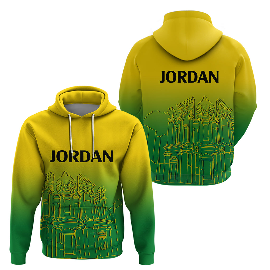 Jordan Hoodie Al-Khazneh in Jordan Green Gradient LT9