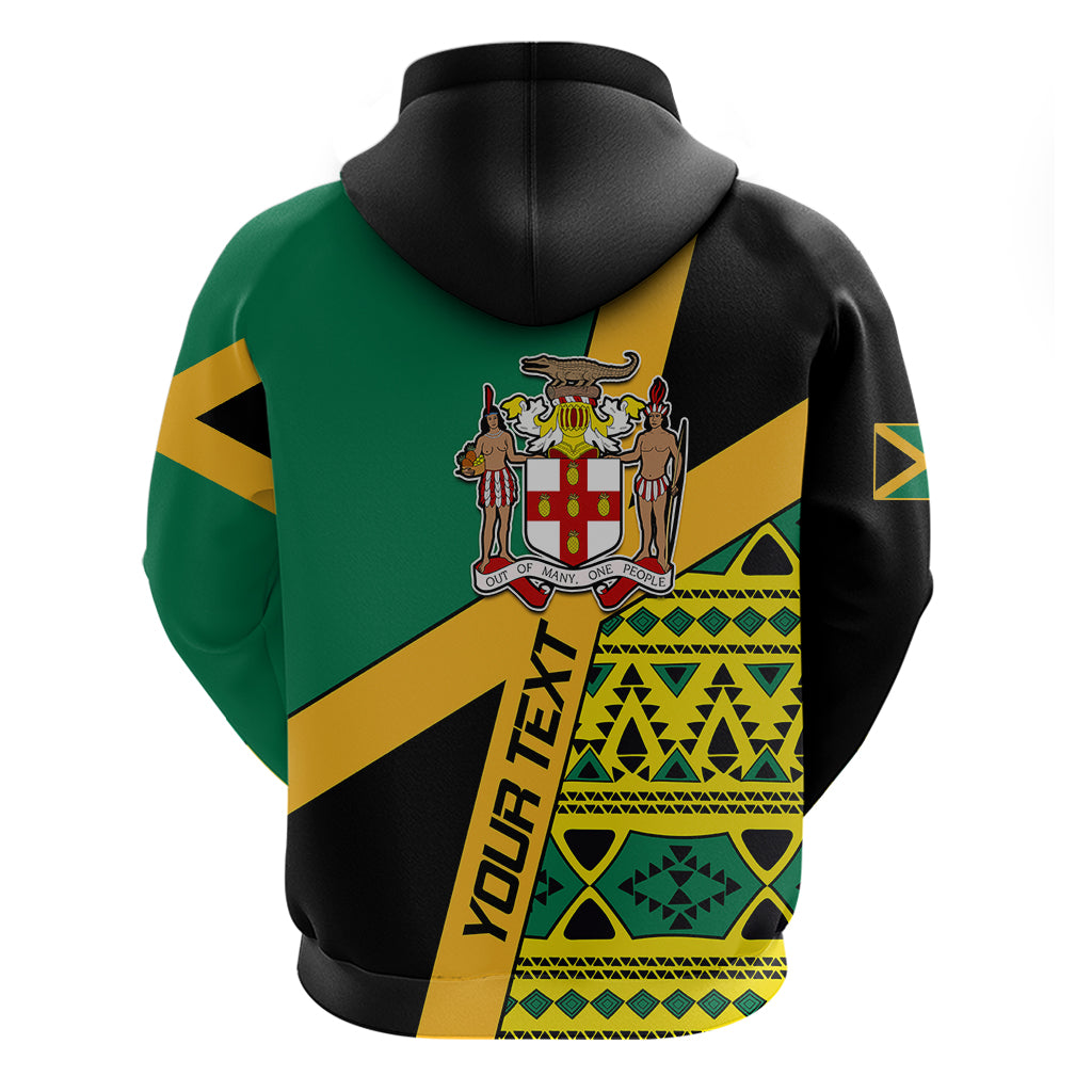 Personalised Jamaica Hoodie Ethnic Style In Jamaican Flag LT9
