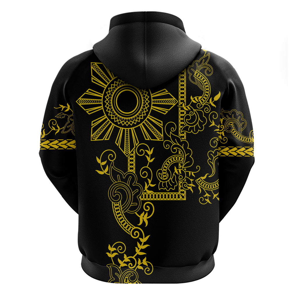 Filipino Sun Tribal Tattoo Hoodie Philippines Inspired Barong Simple Gold LT9